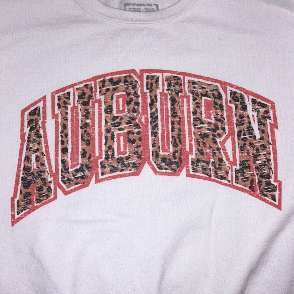Gameday Couture x Social House AUBURN TIGERS SNAP CREW SWEATSHIRT, Medium